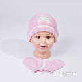 customized knitted hat and knitted gloves for baby